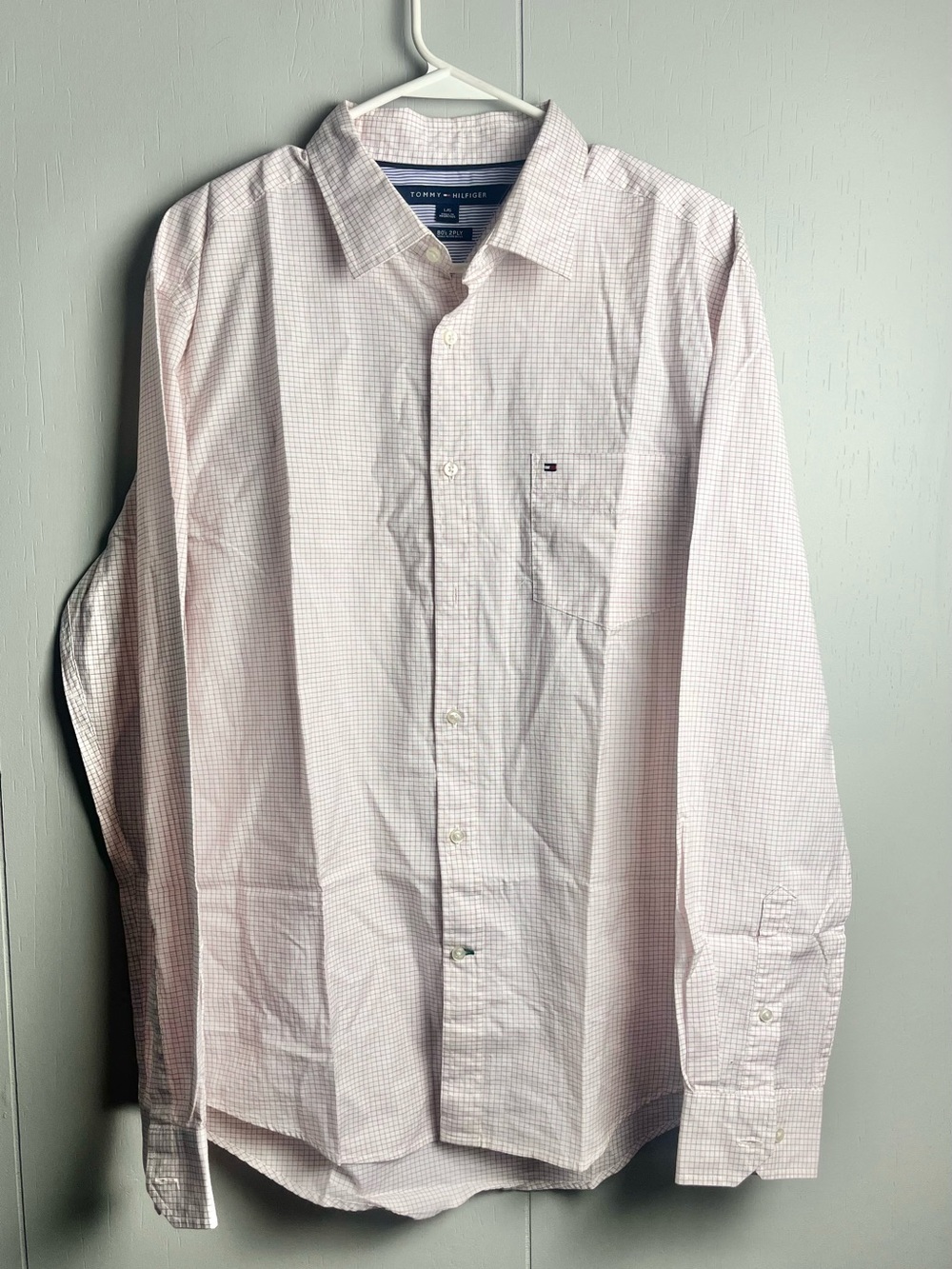 Tommy Hilfiger 80’s 2 Ply Button Down Shirt Mens Large